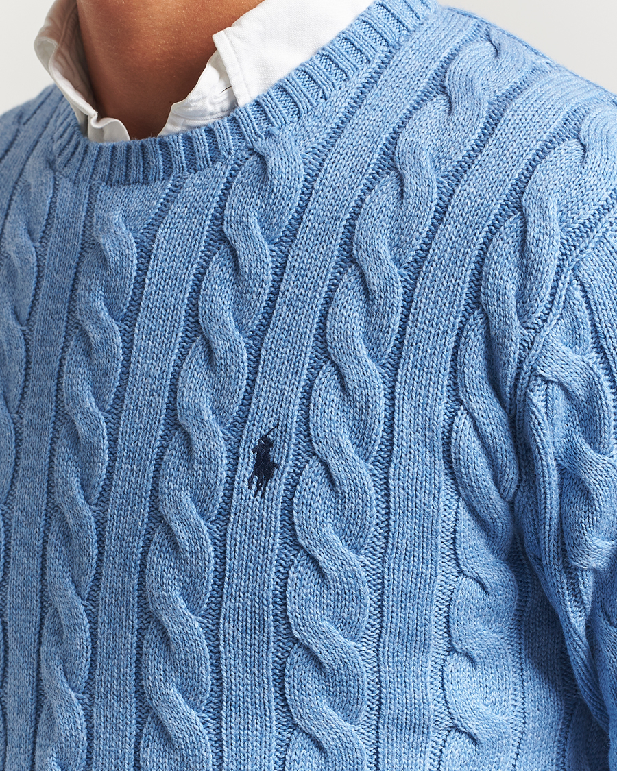 Mies | Puserot | Polo Ralph Lauren | Cotton Cable Pullover Soft Royal Heather