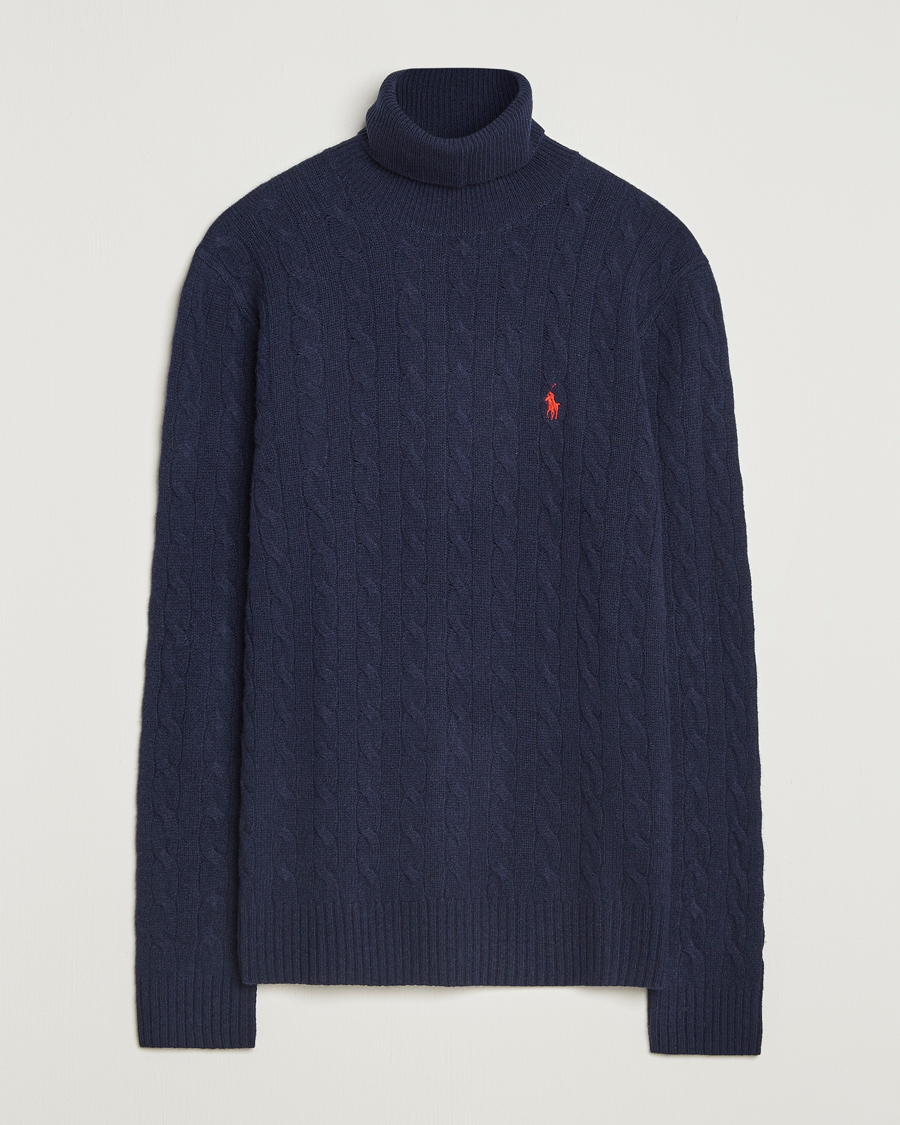 Mies | Puserot | Polo Ralph Lauren | Wool/Cashmere Rollneck Hunter Navy