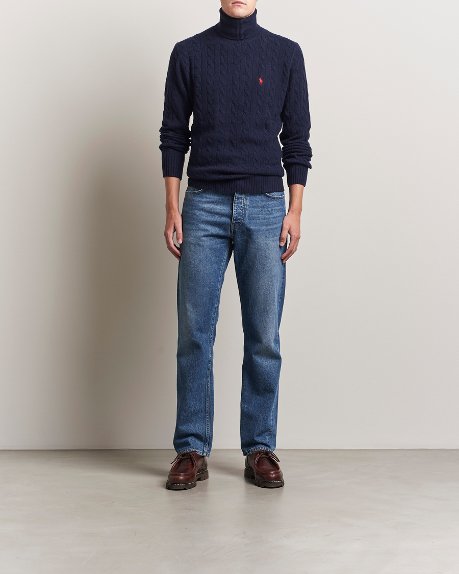 Mies | Puserot | Polo Ralph Lauren | Wool/Cashmere Rollneck Hunter Navy