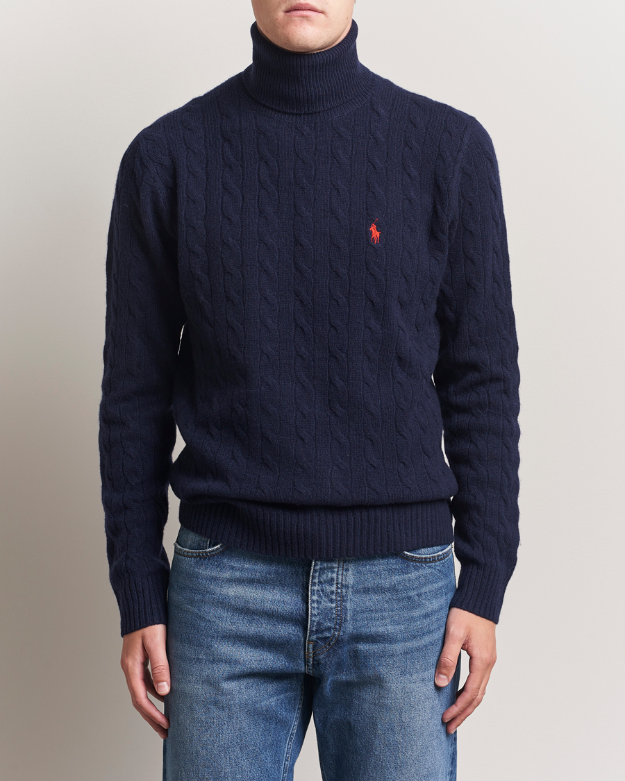 Mies | Puserot | Polo Ralph Lauren | Wool/Cashmere Rollneck Hunter Navy