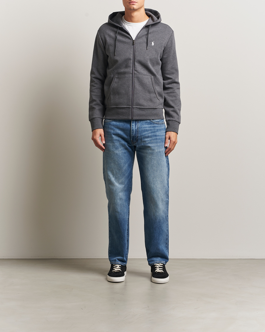 Mies | Puserot | Polo Ralph Lauren | Double Knitted Full-Zip Hoodie Barclay Heather