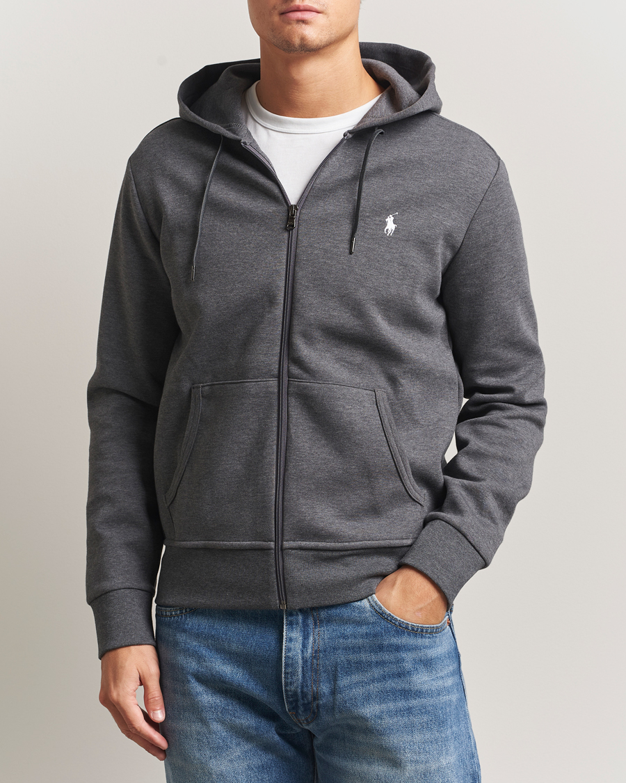 Mies | Puserot | Polo Ralph Lauren | Double Knitted Full-Zip Hoodie Barclay Heather