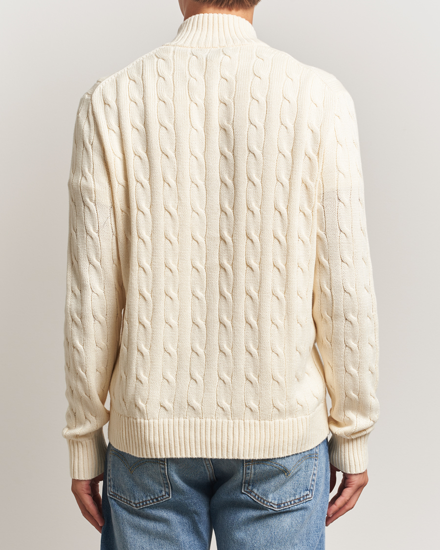 Mies | Puserot | Polo Ralph Lauren | Cotton Cable Full Zip Andover Cream