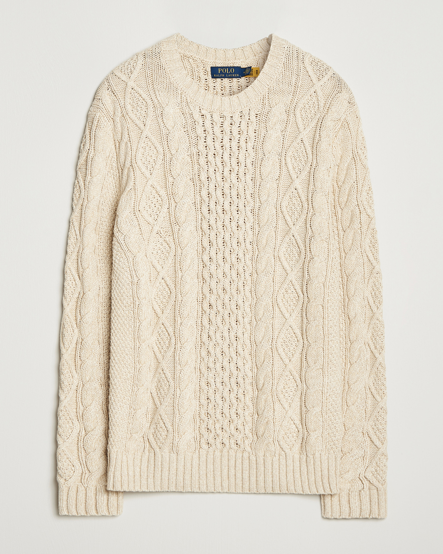 Mies | Puserot | Polo Ralph Lauren | Cotton Marl Pullover Oatmeal