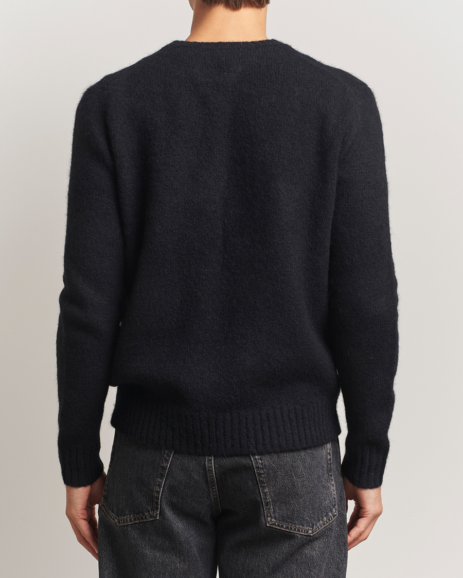 Mies | Puserot | Polo Ralph Lauren | Alpaca Crew Neck Sweater Polo Black Tonal