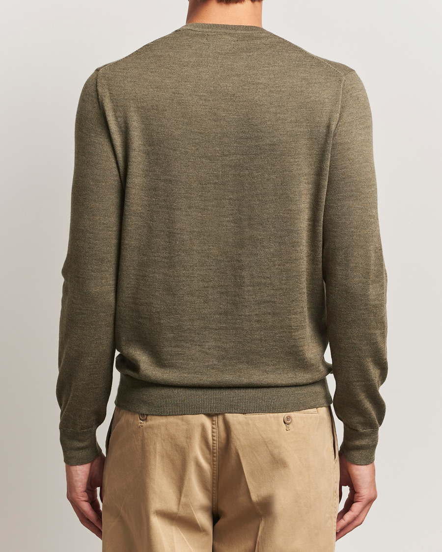 Mies | Puserot | Polo Ralph Lauren | Merino Crew Neck Pullover Cargo Olive Heather