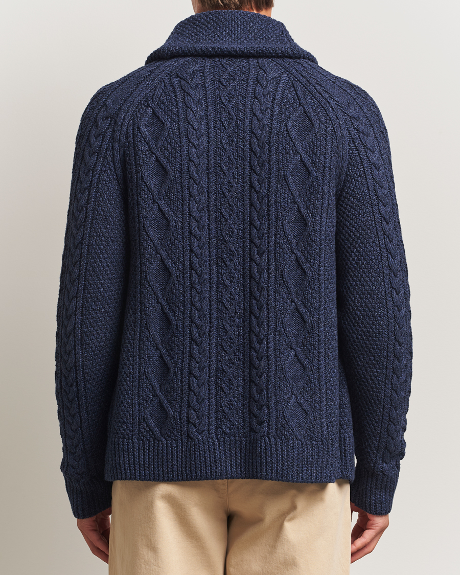 Mies | Puserot | Polo Ralph Lauren | Cotton Shawl Cardigan Navy Heather
