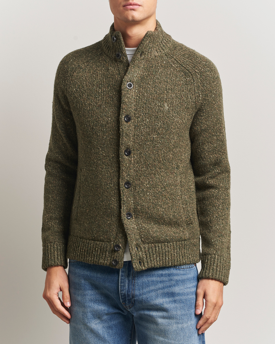 Mies | Puserot | Polo Ralph Lauren | Wool Blend Button Cardigan Olive Marl