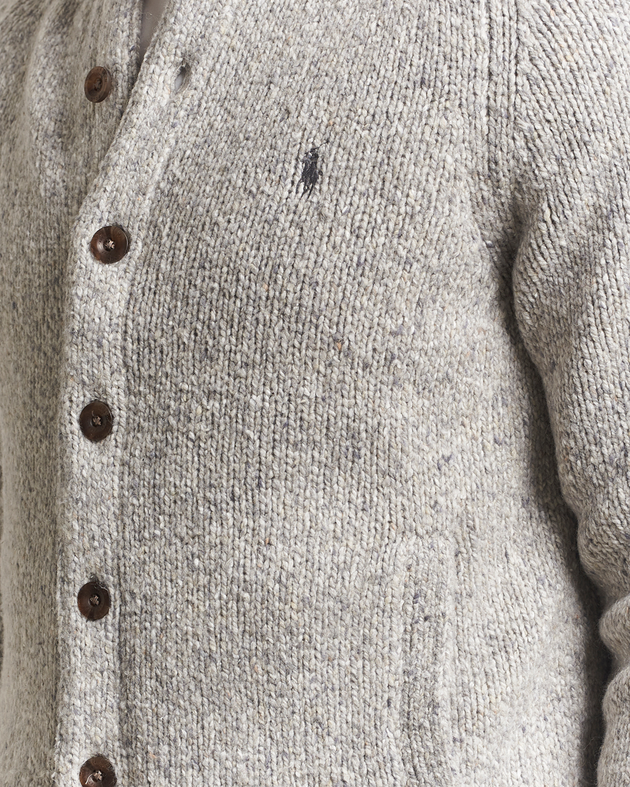 Mies | Puserot | Polo Ralph Lauren | Wool Blend Button Cardigan Grey Marl