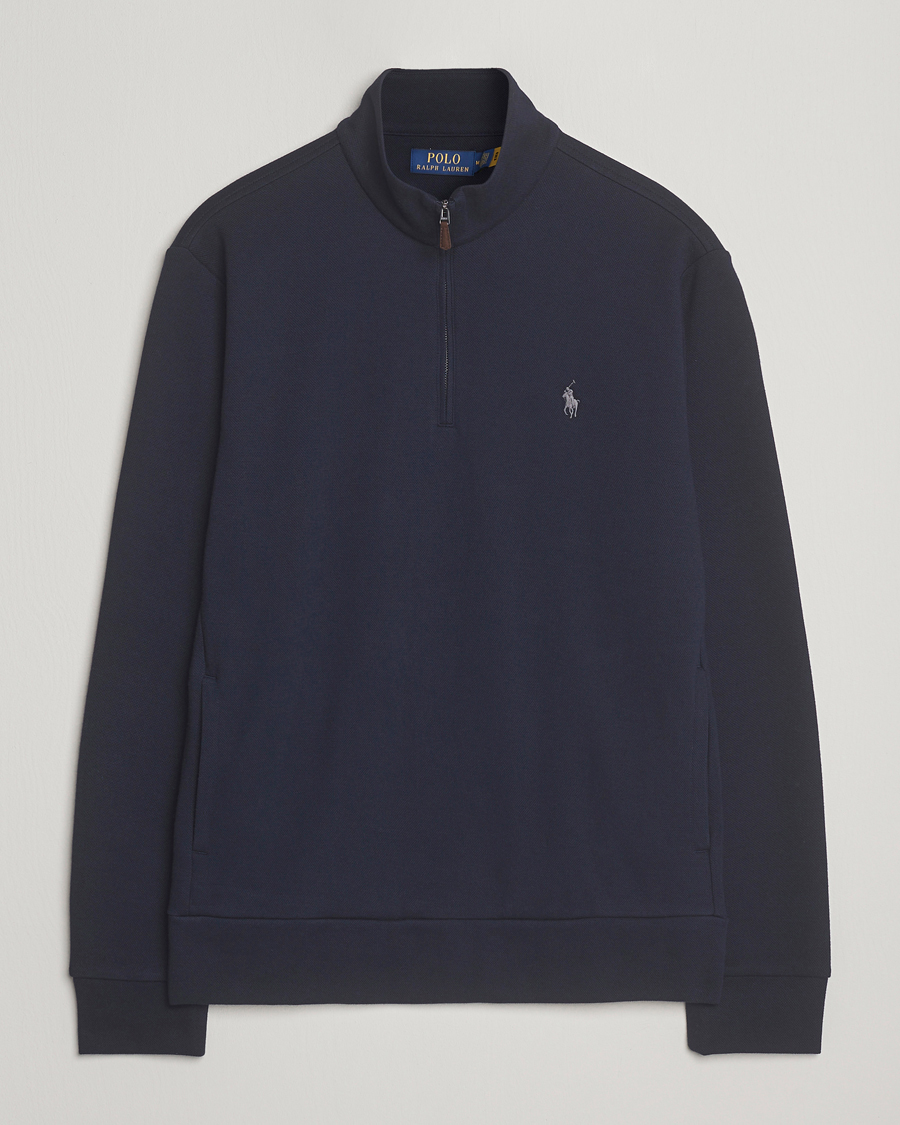 Mies | Puserot | Polo Ralph Lauren | Double Knit Jaquard Half Zip Sweater Aviator Navy