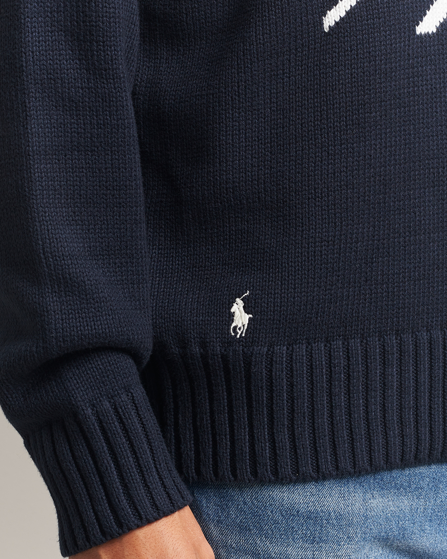 Mies | Puserot | Polo Ralph Lauren | Cotton Logo Sweater Hunter Navy