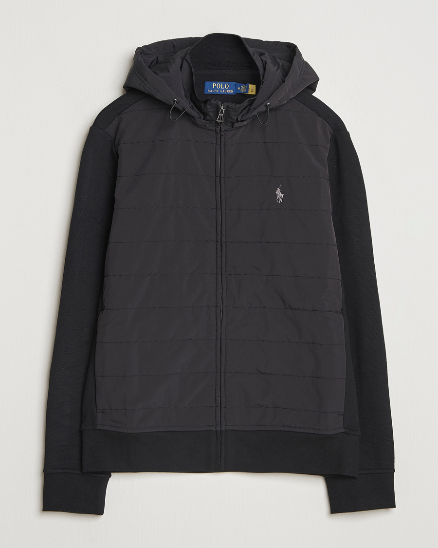 Mies | Puserot | Polo Ralph Lauren | Hybrid Jacquard Full Zip Hoodie Polo Black