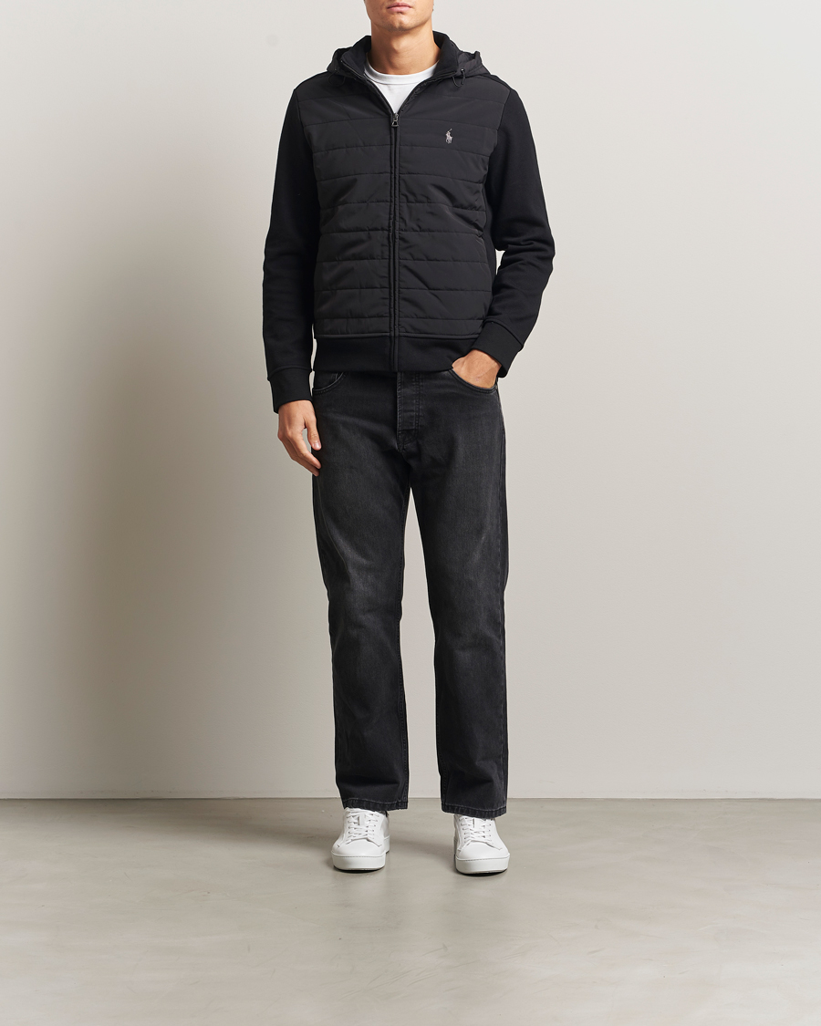 Mies | Puserot | Polo Ralph Lauren | Hybrid Jacquard Full Zip Hoodie Polo Black