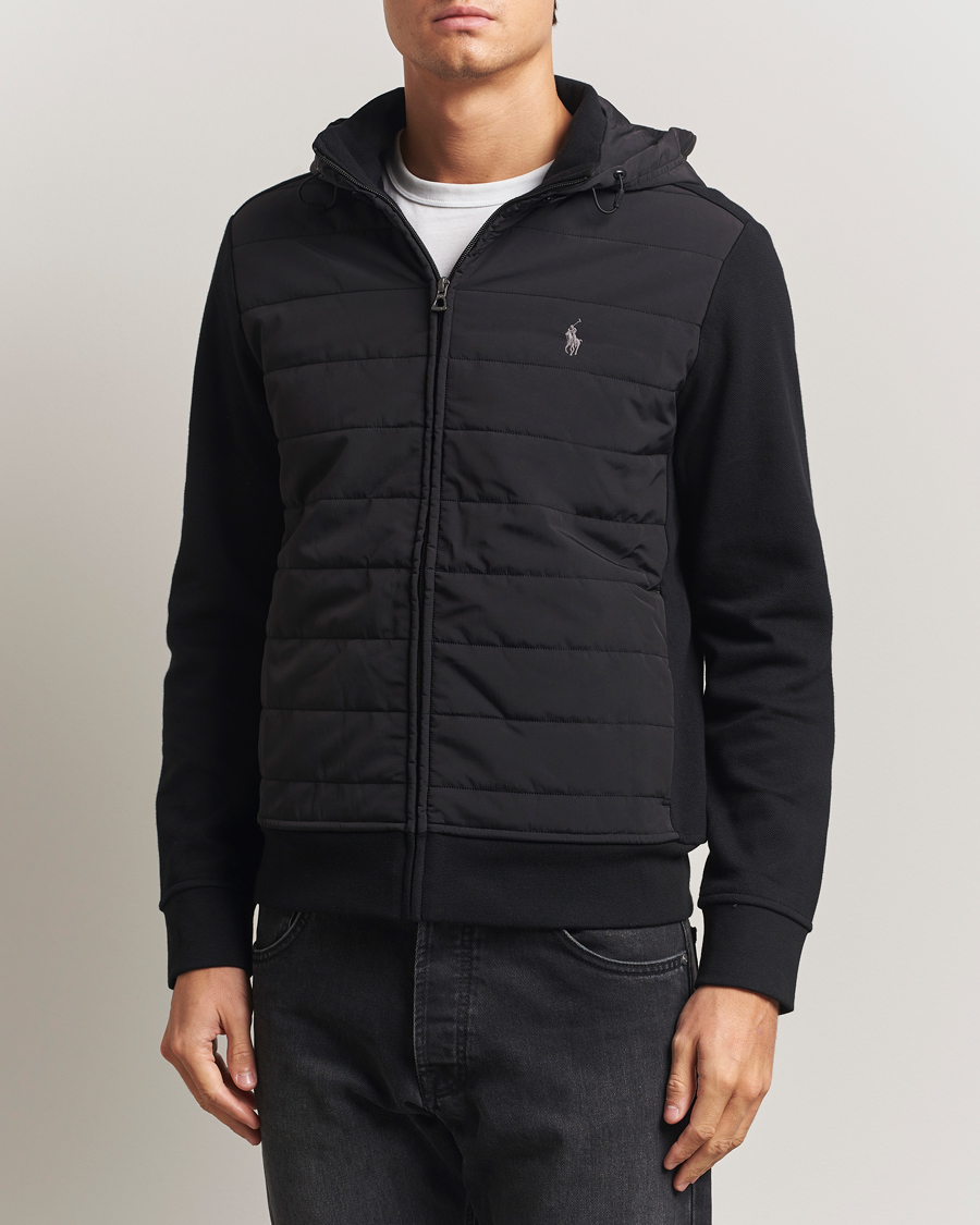 Mies | Puserot | Polo Ralph Lauren | Hybrid Jacquard Full Zip Hoodie Polo Black