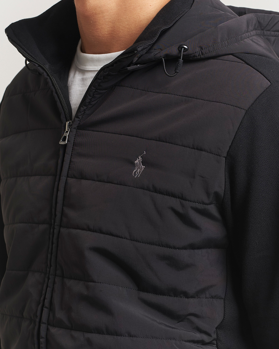 Mies | Puserot | Polo Ralph Lauren | Hybrid Jacquard Full Zip Hoodie Polo Black