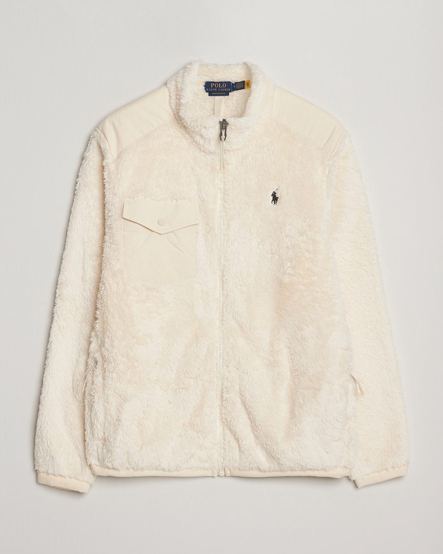 Mies | Puserot | Polo Ralph Lauren | Curly Hi-Pile Full Zip Andover Cream