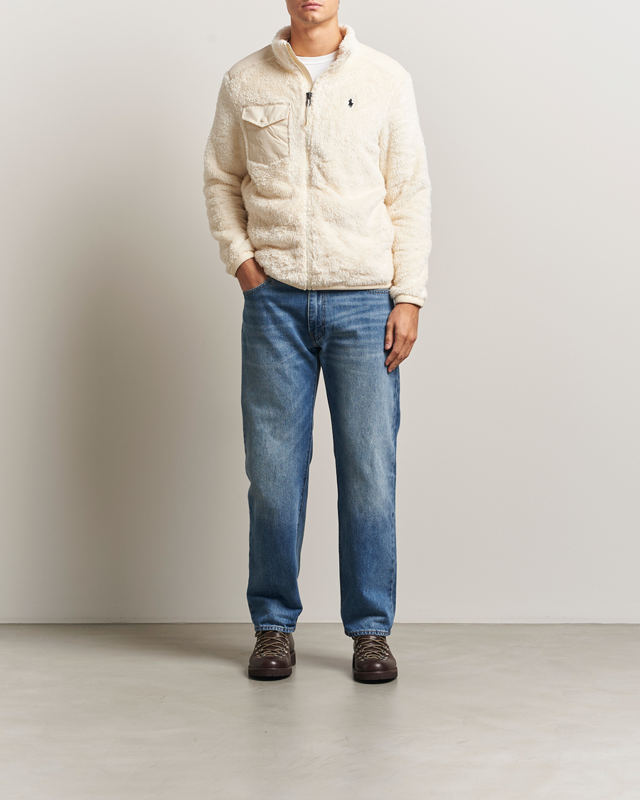 Mies | Puserot | Polo Ralph Lauren | Curly Hi-Pile Full Zip Andover Cream