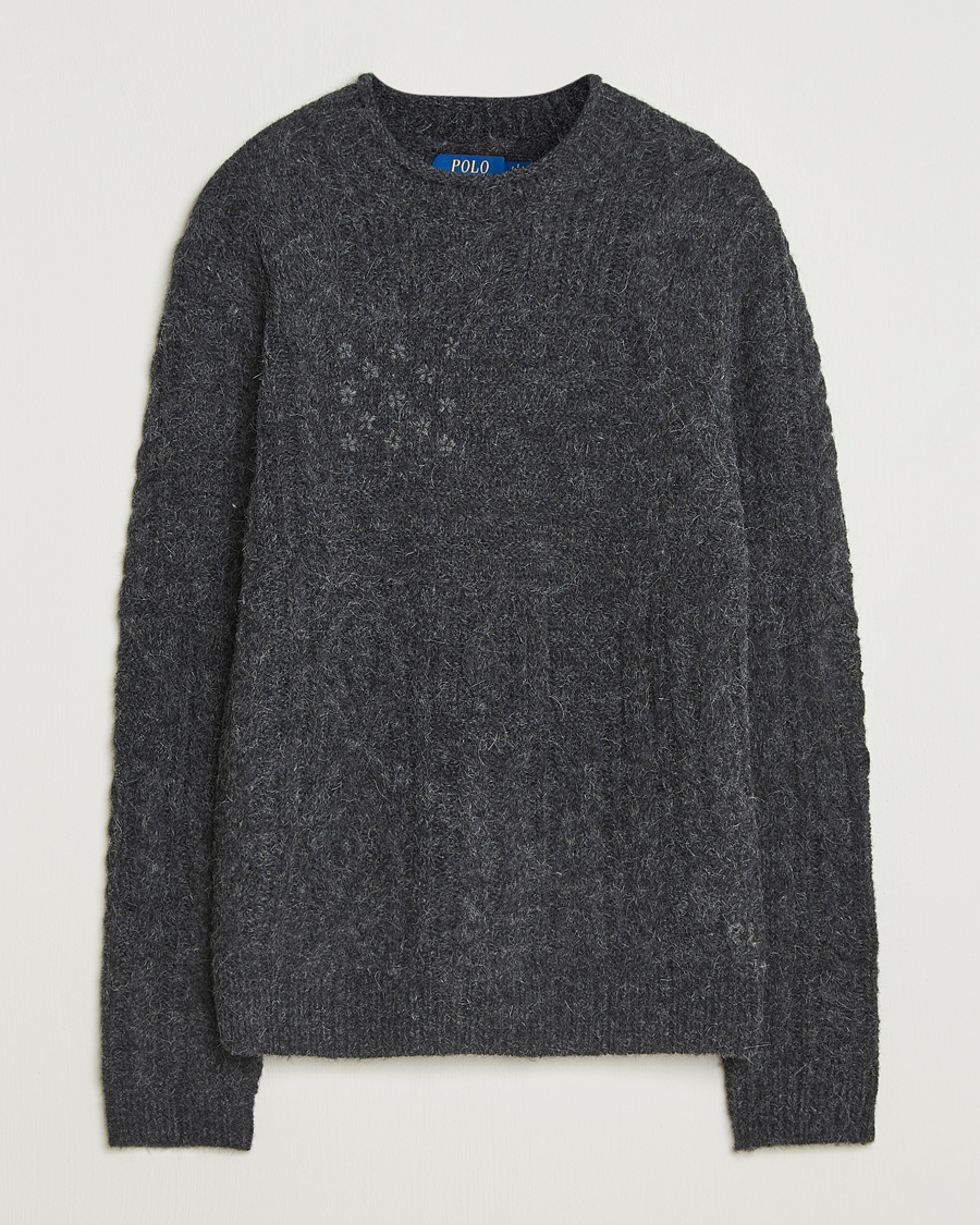 Mies | Puserot | Polo Ralph Lauren | Wool Blend Sweater Dark Granite Heather