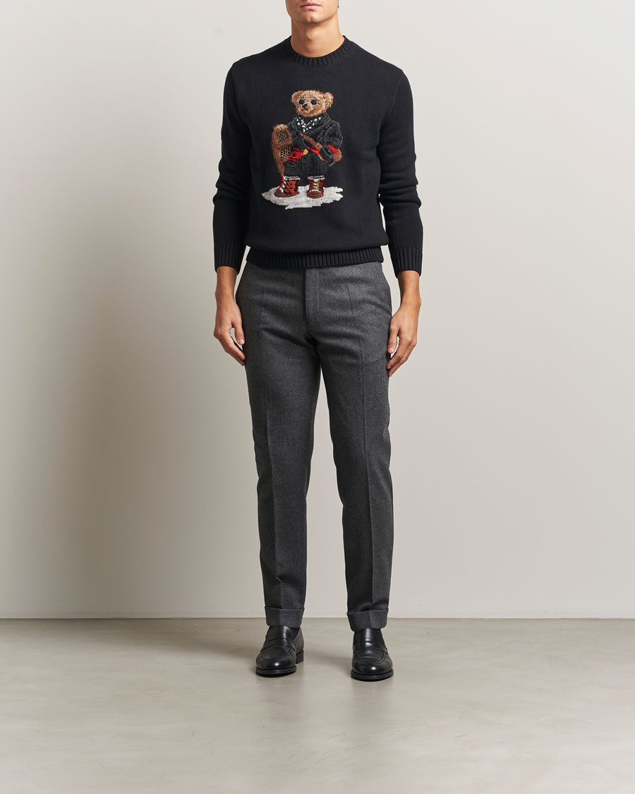 Mies | Puserot | Polo Ralph Lauren | Holiday Bear Cotton Sweater Polo Black