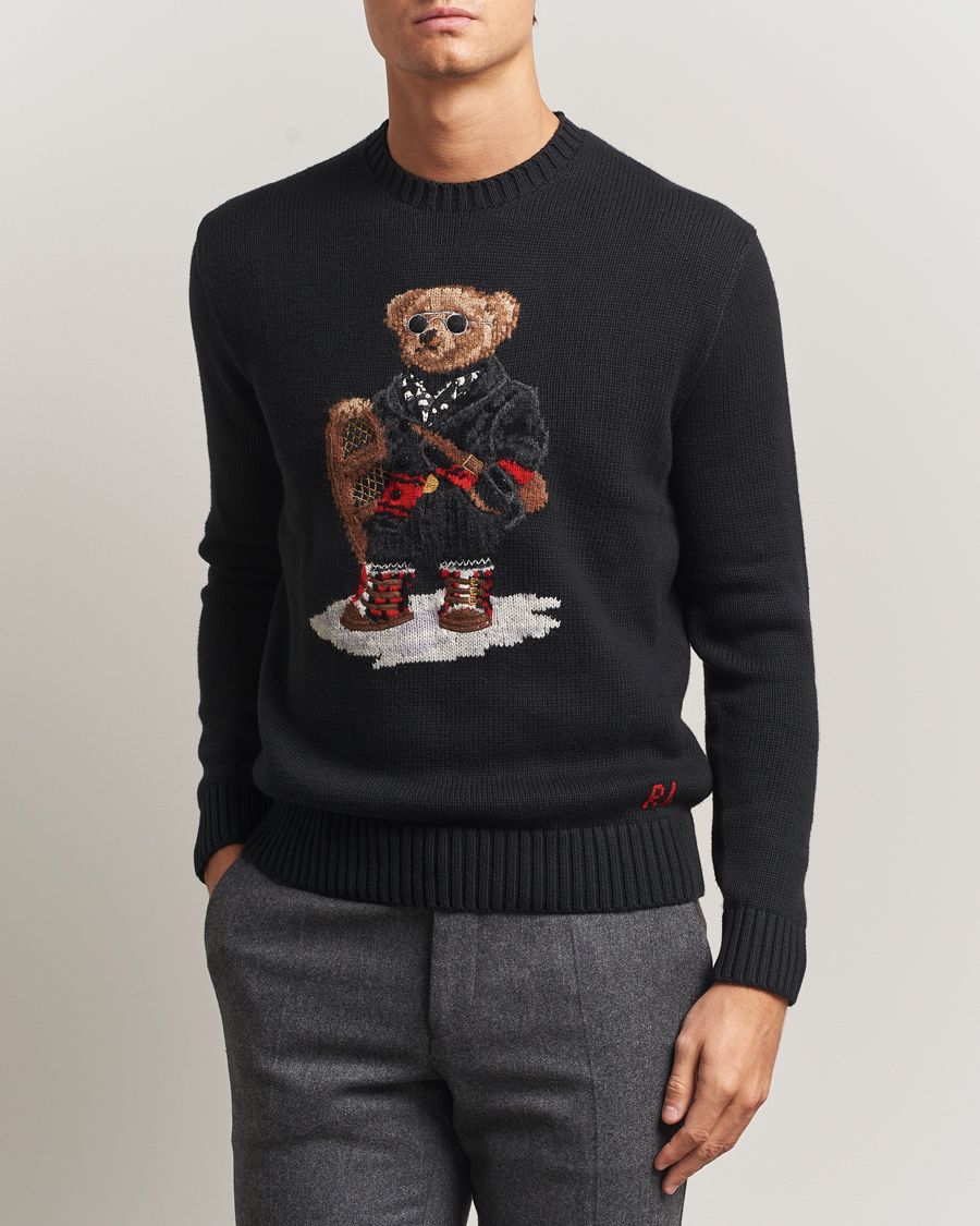 Mies | Puserot | Polo Ralph Lauren | Holiday Bear Cotton Sweater Polo Black