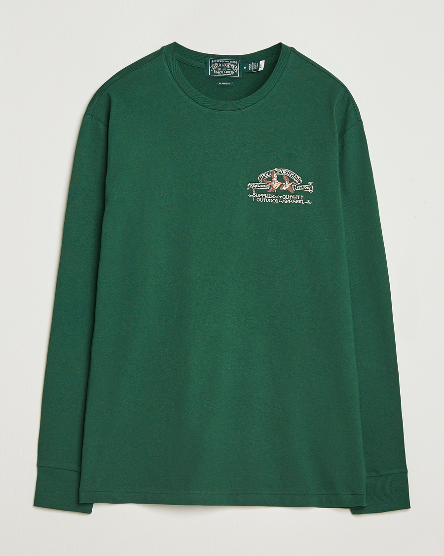 Mies | T-paidat | Polo Ralph Lauren | Classic Fit Long Sleeve Jersey T-Shirt Vintage Pine