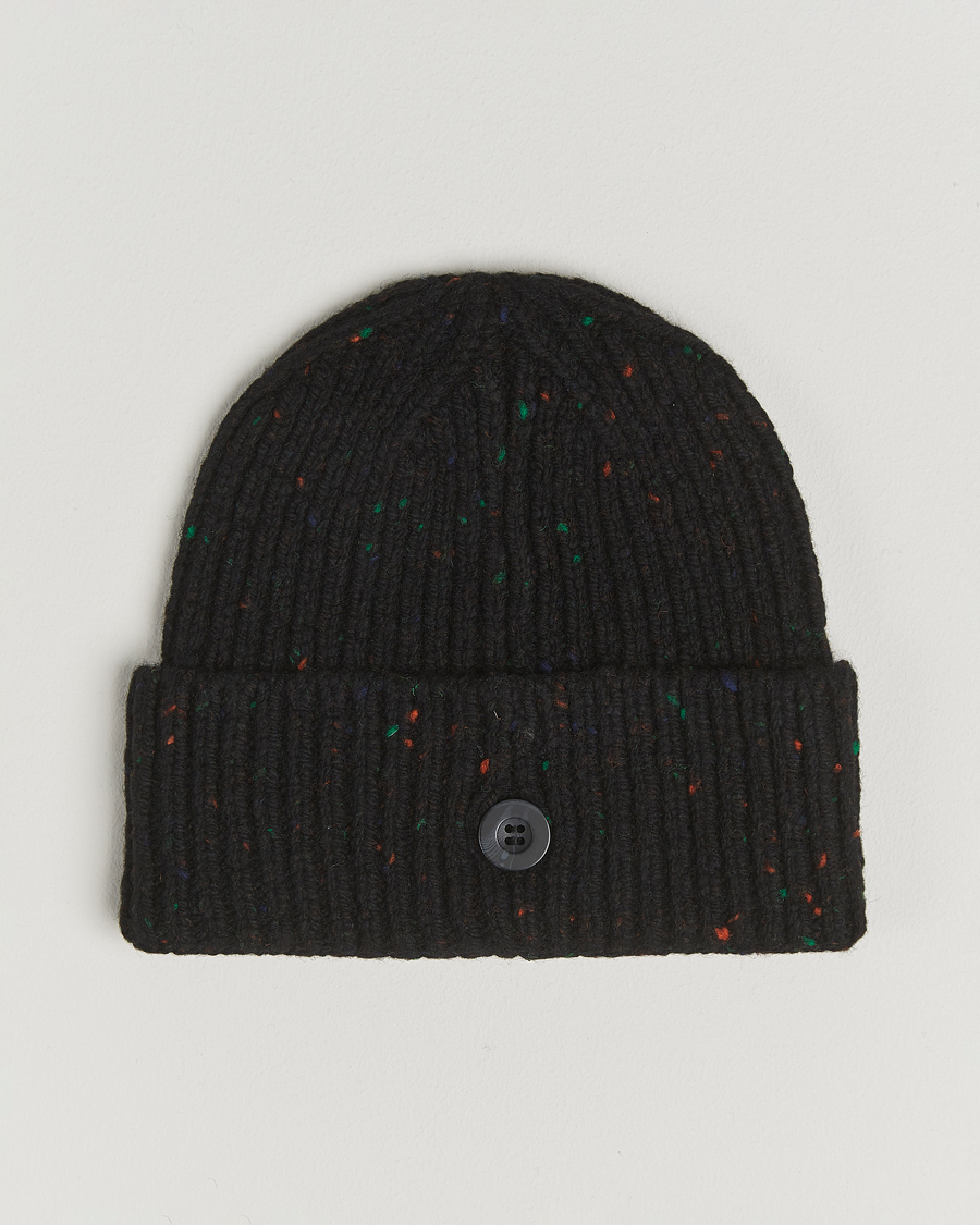Mies | Carhartt WIP Anglistic Wool/Cotton Beanie Black | Carhartt WIP | Anglistic Wool/Cotton Beanie Black