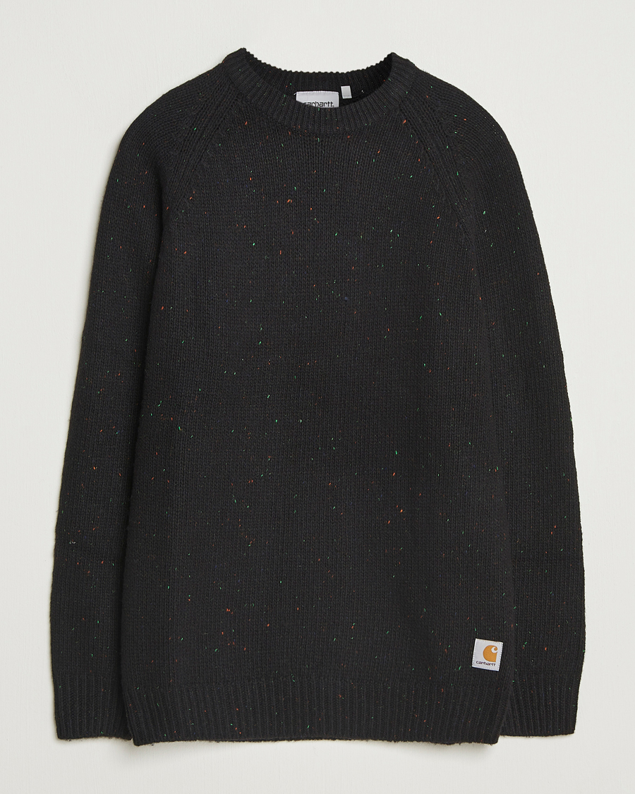 Mies | Puserot | Carhartt WIP | Anglistic Wool/Cotton Sweater Black