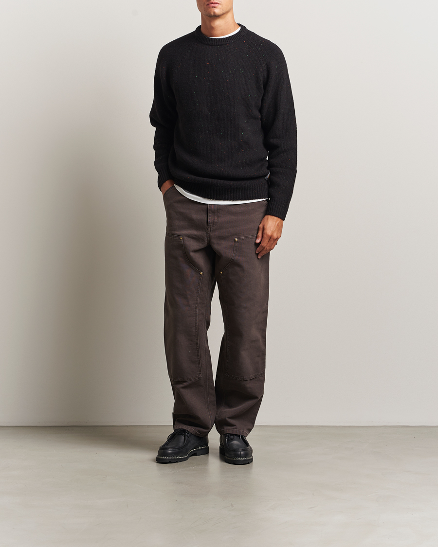 Mies | Puserot | Carhartt WIP | Anglistic Wool/Cotton Sweater Black