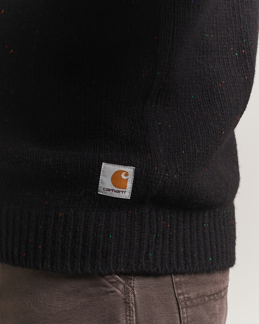 Mies | Puserot | Carhartt WIP | Anglistic Wool/Cotton Sweater Black