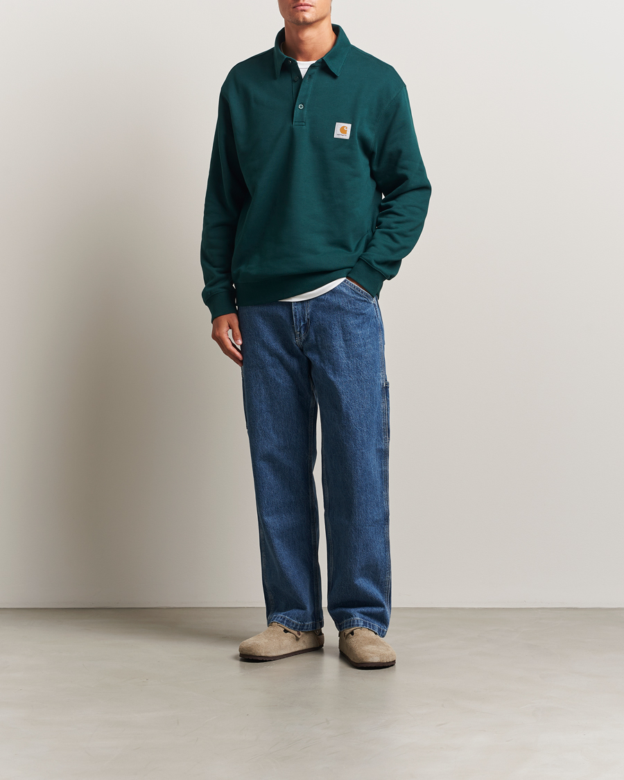 Mies | Puserot | Carhartt WIP | Polo Sweatshirt Dark Fir