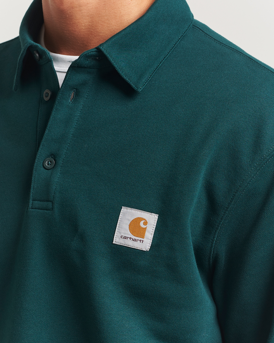 Mies | Puserot | Carhartt WIP | Polo Sweatshirt Dark Fir
