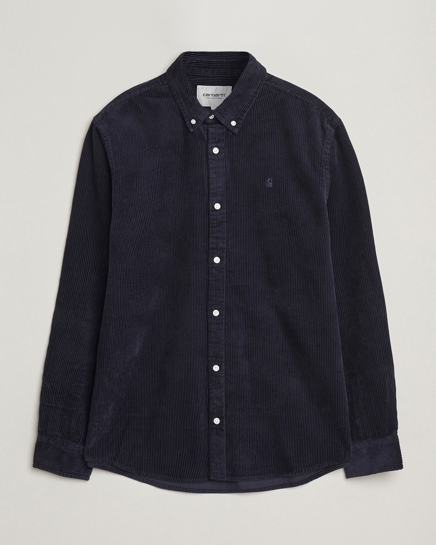 Mies | Kauluspaidat | Carhartt WIP | Madison Cord Shirt Dark Navy