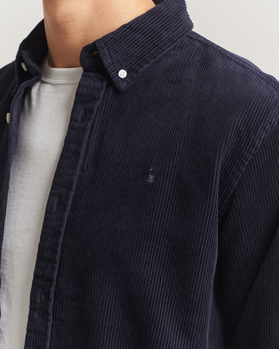 Mies | Kauluspaidat | Carhartt WIP | Madison Cord Shirt Dark Navy