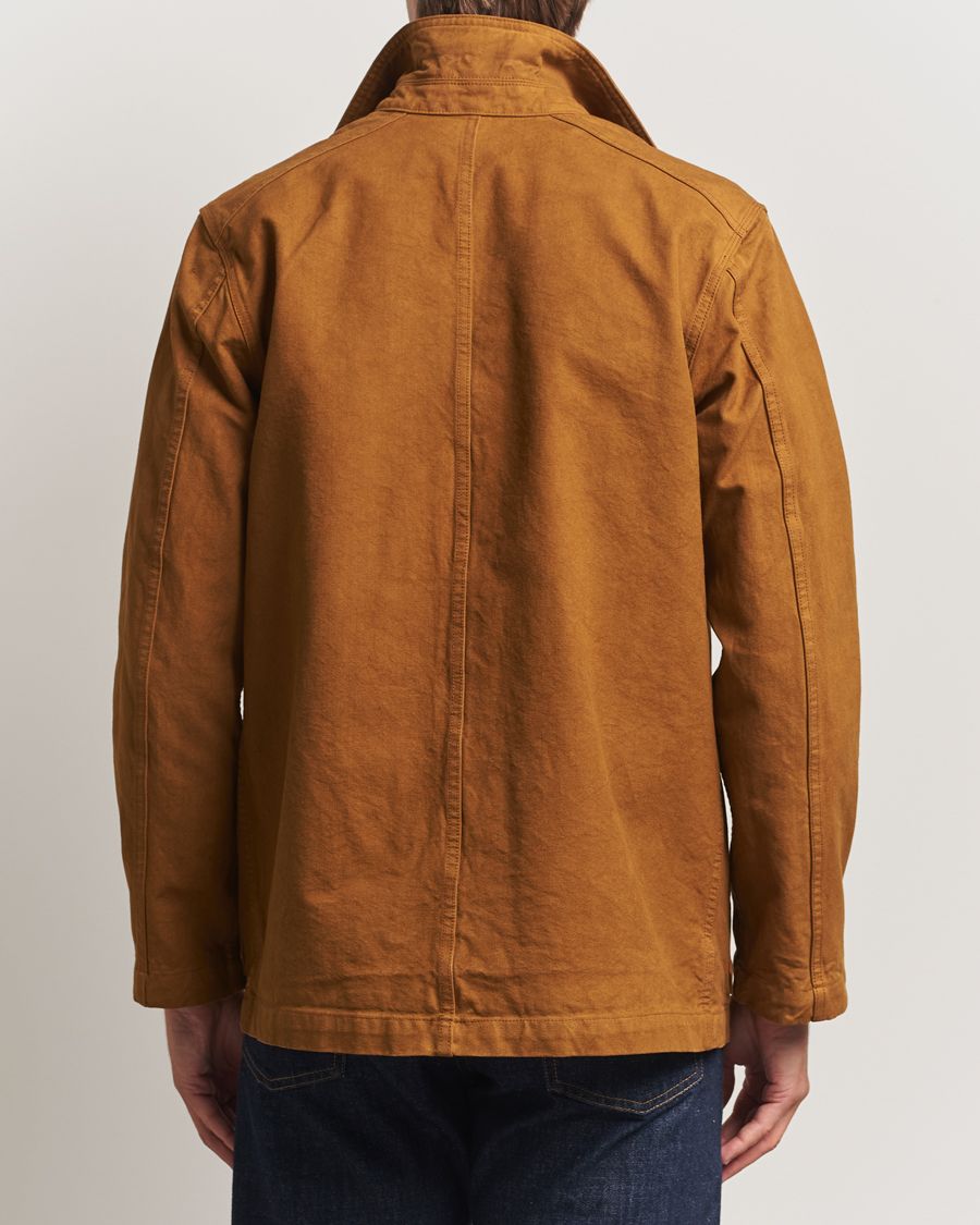Mies | Takit | Drake's | Duck Cotton Canvas Chore Coat Tobacco