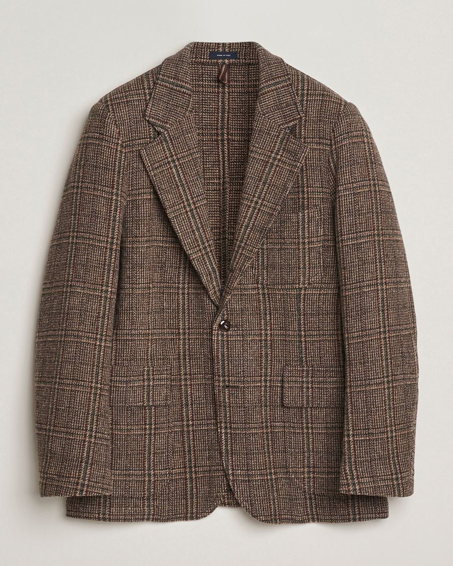 Mies | Pikkutakit | Drake's | MKVII Harris Tweed Blazer Brown