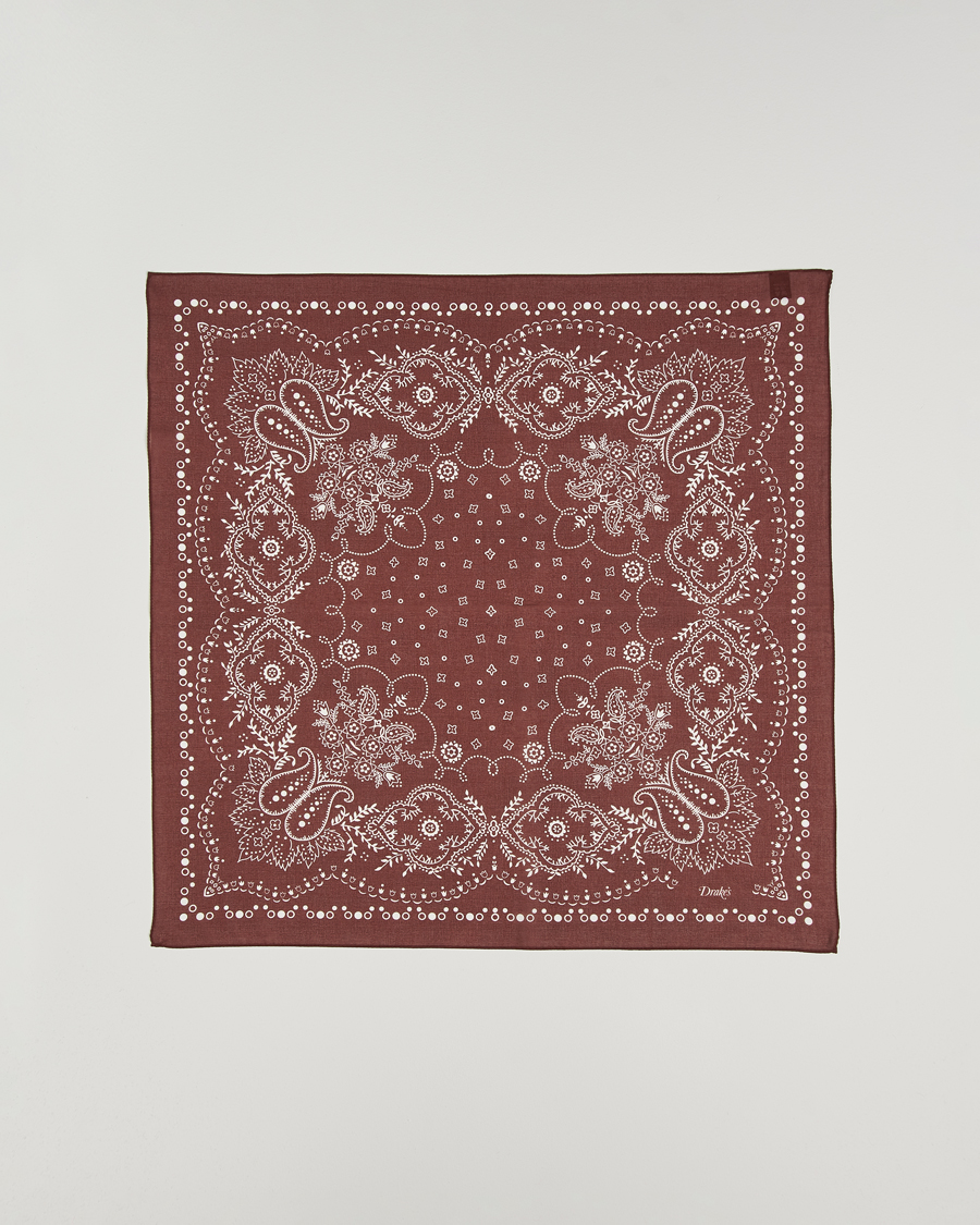 Mies | Drake's Paisley Bandana Red | Drake's | Paisley Bandana Red