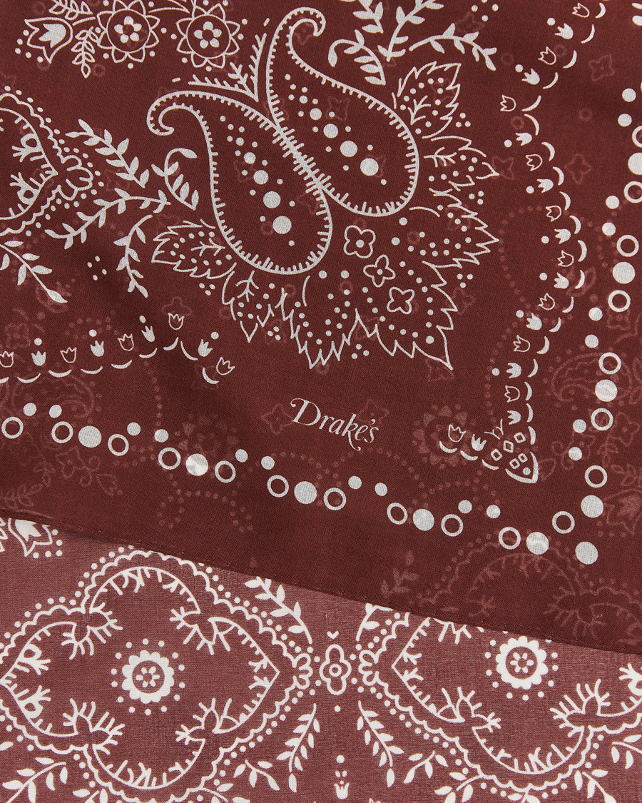 Mies | Drake's Paisley Bandana Red | Drake's | Paisley Bandana Red