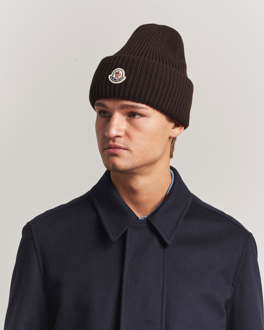 Mies | Moncler Cashmere Beanie Brown | Moncler | Cashmere Beanie Brown