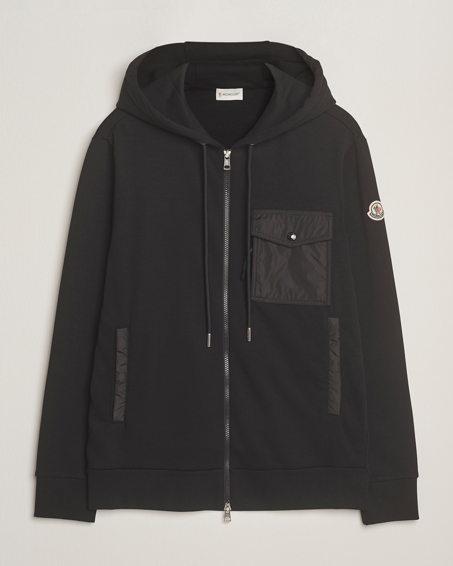 Mies | Puserot | Moncler | Full Zip Hoodie Black