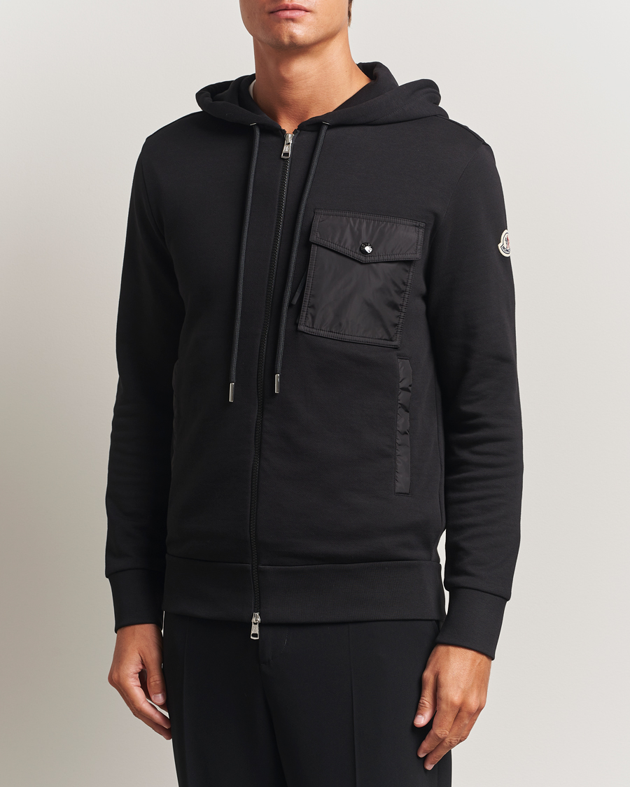 Mies | Puserot | Moncler | Full Zip Hoodie Black