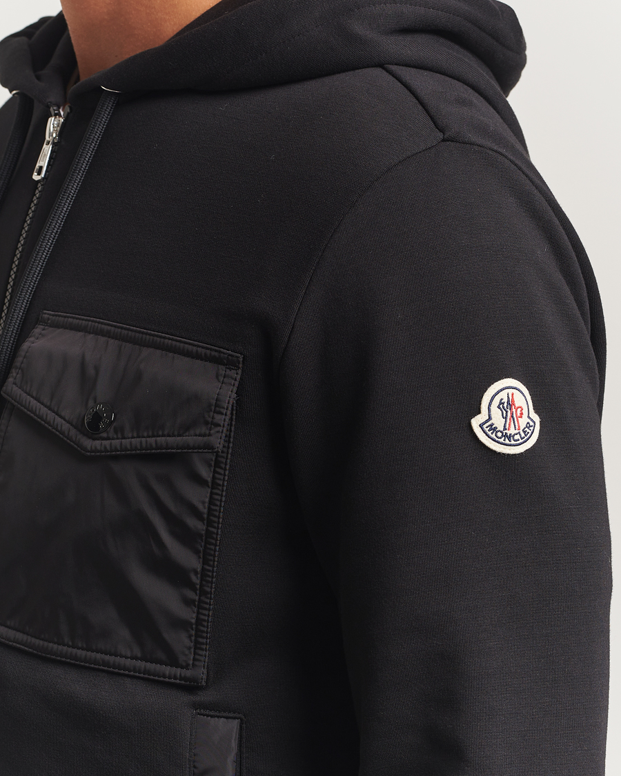 Mies | Puserot | Moncler | Full Zip Hoodie Black