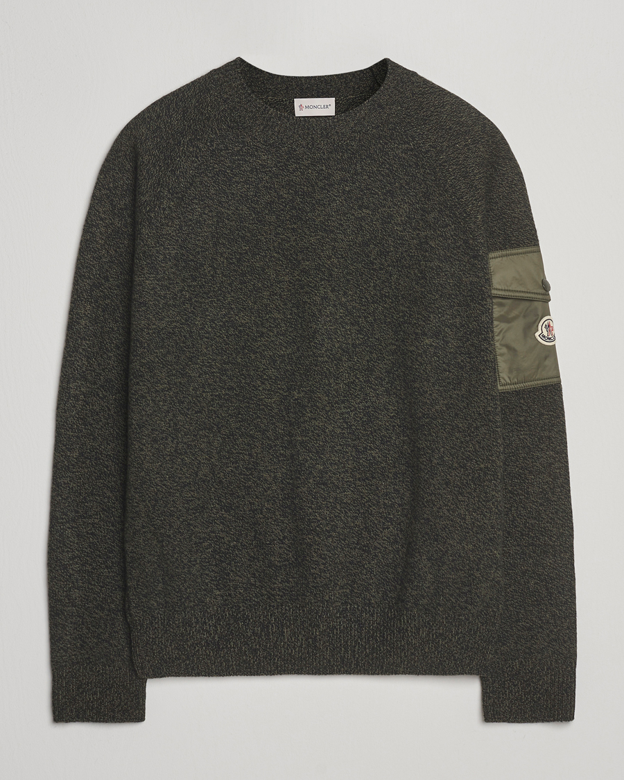 Mies | Puserot | Moncler | Wool Crew Neck Military