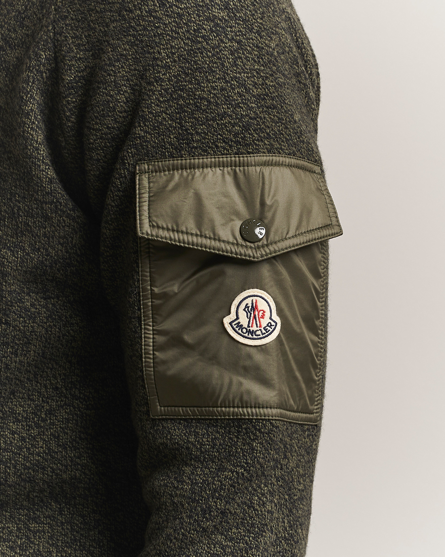 Mies | Puserot | Moncler | Wool Crew Neck Military