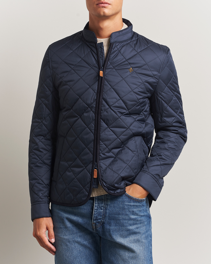Mies | Takit | Morris | Teddy Quilted Jacket Old Blue