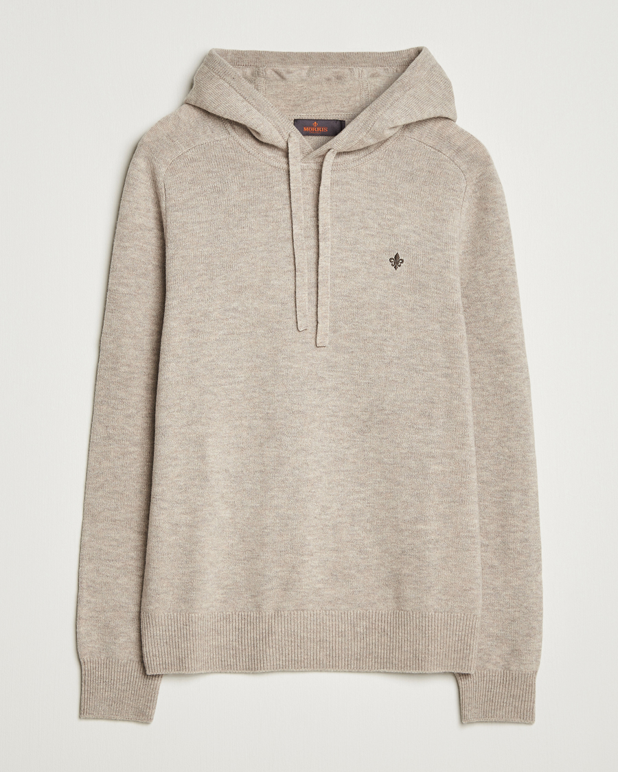 Mies | Puserot | Morris | Hertford Lambswool Hoodie Khaki