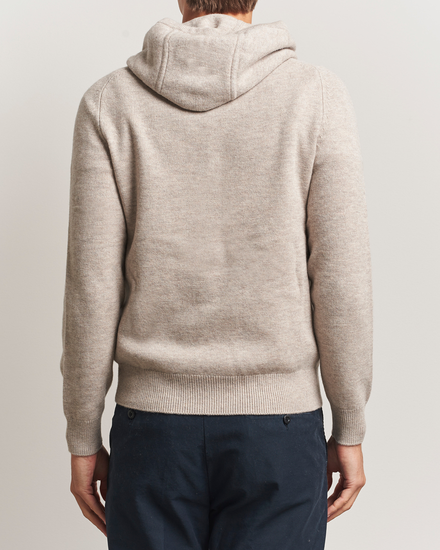 Mies | Puserot | Morris | Hertford Lambswool Hoodie Khaki