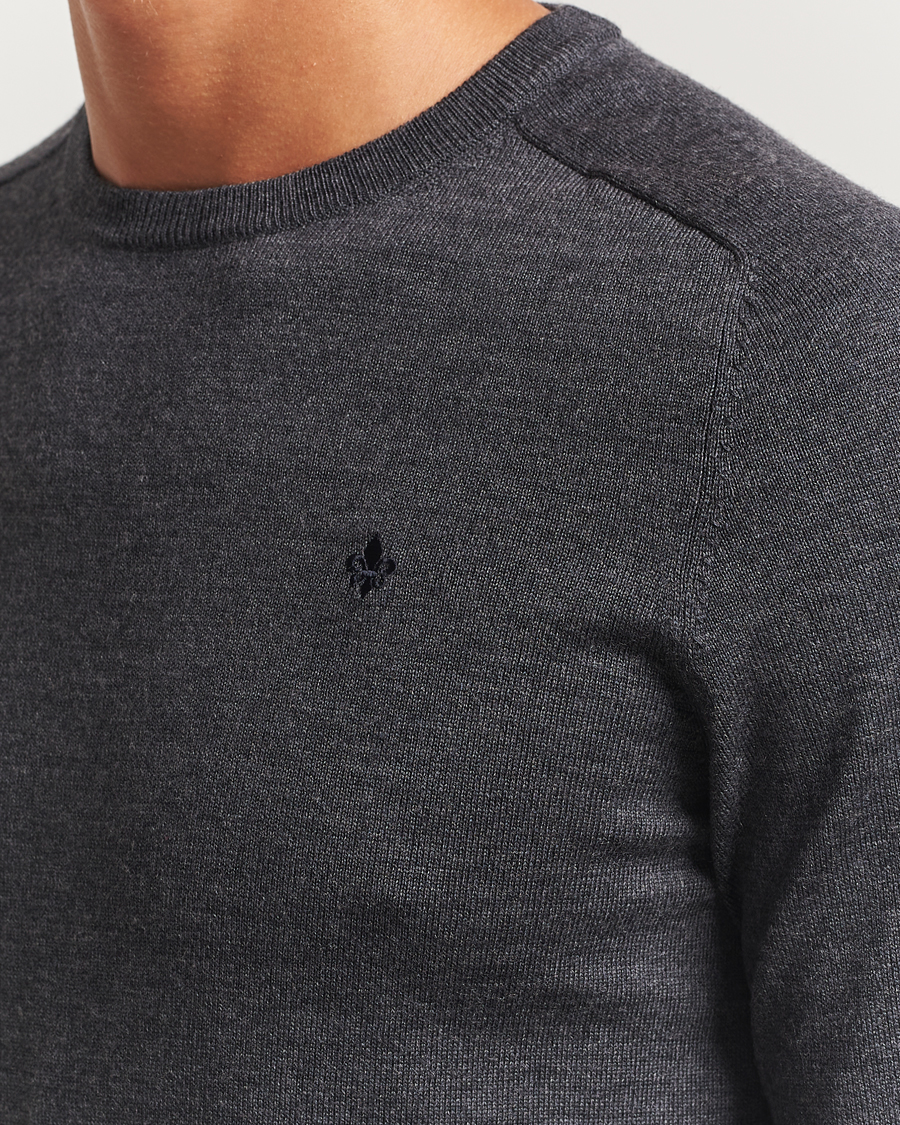 Mies | Puserot | Morris | Merino O-Neck Grey