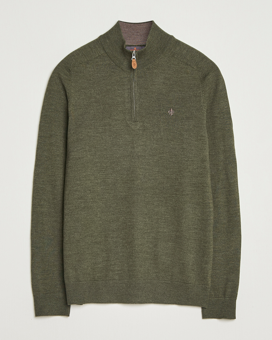 Mies | Puserot | Morris | John Merino Half Zip Olive