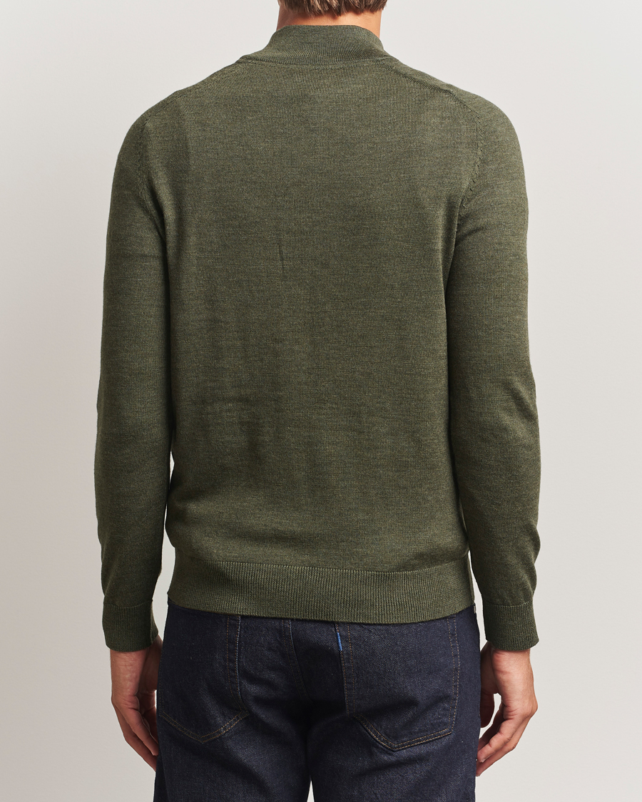Mies | Puserot | Morris | John Merino Half Zip Olive