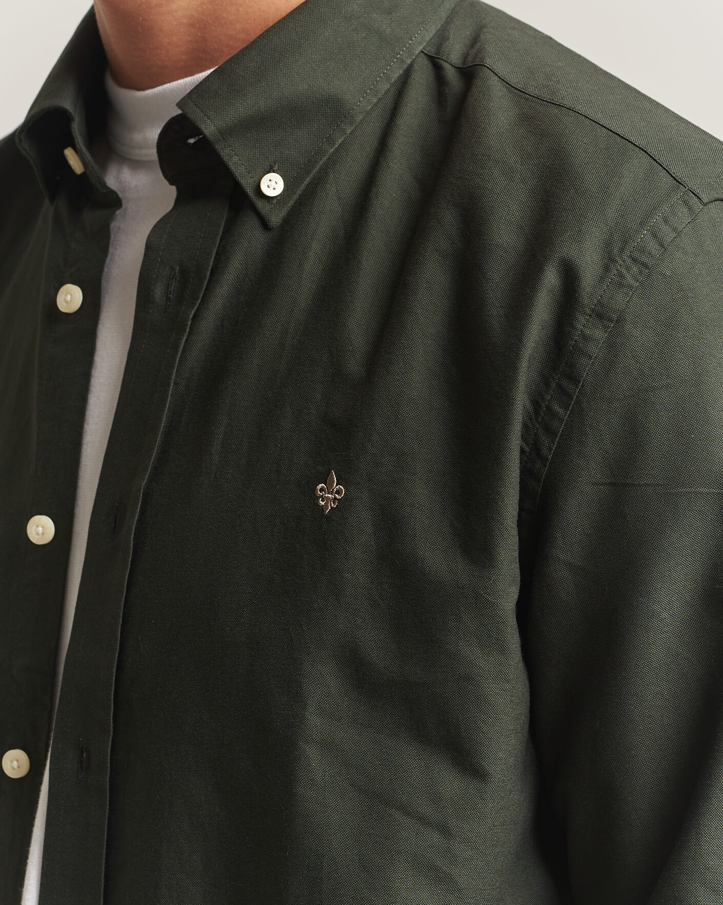 Mies | Puserot | Morris | Douglas Oxford Shirt Olive